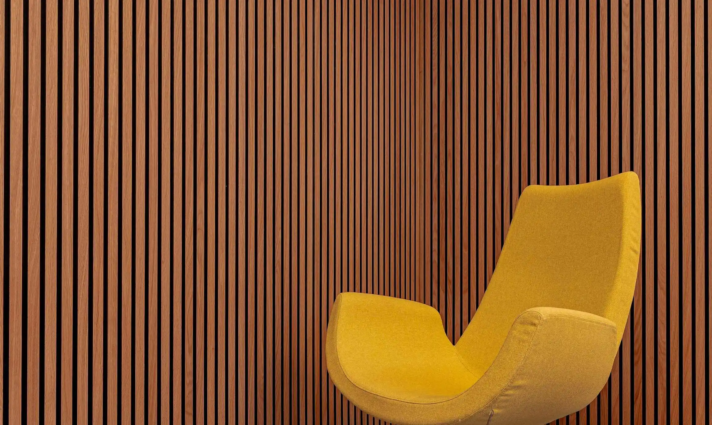 Timber slat acoustic panelling by Northside
