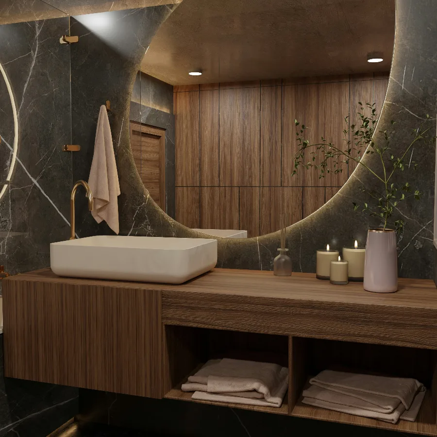 Custom bathroom vanity joinery Melbourne by Northside - moisture-smart cabinetry with precision installation