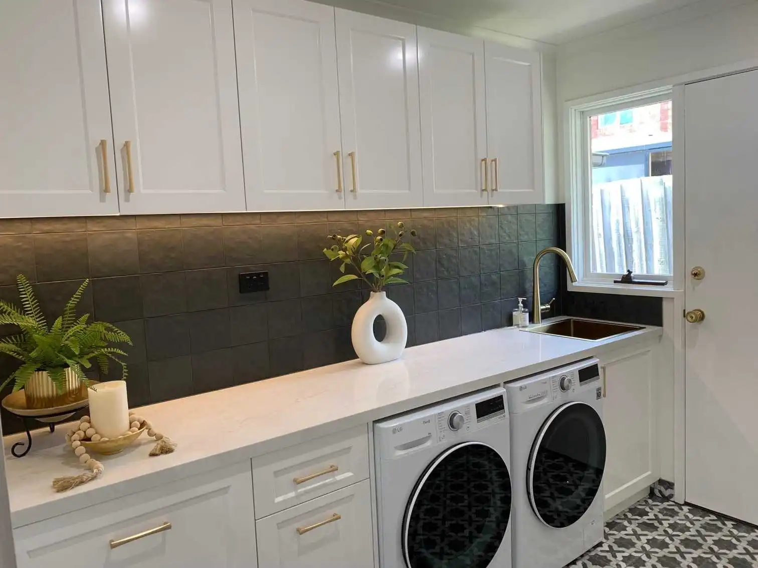 Custom laundry cabinetry by Northside Joinery