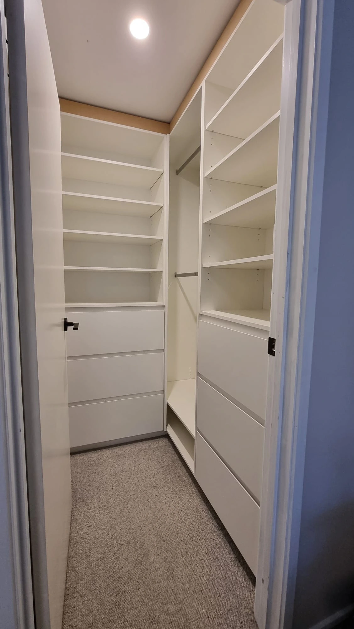 Custom walk-in wardrobe joinery Melbourne by Northside