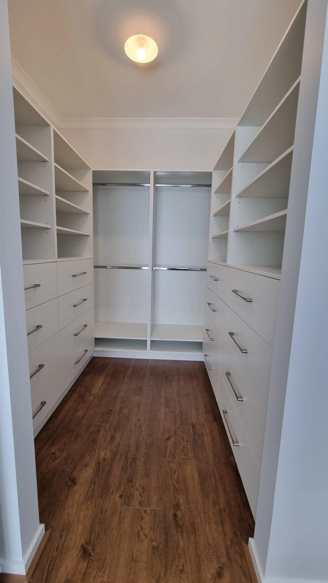 Custom walk-in wardrobe joinery Melbourne by Northside